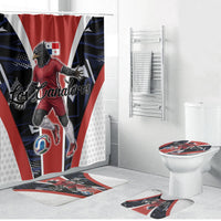 Panama Soccer Harpy Eagle Bathroom Set Los Canaleros Football Mascot Fan
