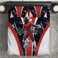 Panama Soccer Harpy Eagle Bedding Set Los Canaleros Football Mascot Fan