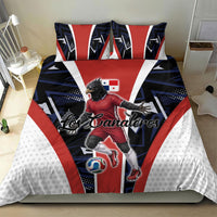 Panama Soccer Harpy Eagle Bedding Set Los Canaleros Football Mascot Fan
