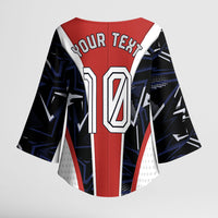 Personalized Panama Soccer Harpy Eagle Kimono Sleeve Blouse Los Canaleros Football Mascot Fan
