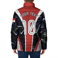 Personalized Panama Soccer Harpy Eagle Padded Jacket Los Canaleros Football Mascot Fan