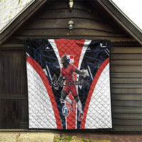 Panama Soccer Harpy Eagle Quilt Los Canaleros Football Mascot Fan
