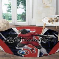 Panama Soccer Harpy Eagle Round Carpet Los Canaleros Football Mascot Fan