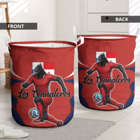 Panama Soccer Los Canaleros Laundry Basket Football Harpy Eagle Mascot