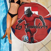Panama Soccer Los Canaleros Beach Blanket Football Harpy Eagle Mascot