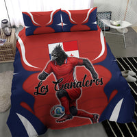 Panama Soccer Los Canaleros Bedding Set Football Harpy Eagle Mascot