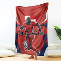 Panama Soccer Los Canaleros Blanket Football Harpy Eagle Mascot