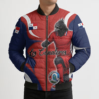Personalized Panama Soccer Los Canaleros Bomber Puffer Jacket Football Harpy Eagle Mascot