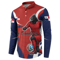 Personalized Panama Soccer Los Canaleros Button Sweatshirt Football Harpy Eagle Mascot