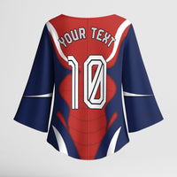 Personalized Panama Soccer Los Canaleros Kimono Sleeve Blouse Football Harpy Eagle Mascot