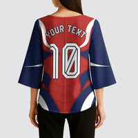 Personalized Panama Soccer Los Canaleros Kimono Sleeve Blouse Football Harpy Eagle Mascot