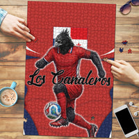 Panama Soccer Los Canaleros Puzzle Football Harpy Eagle Mascot