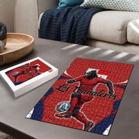Panama Soccer Los Canaleros Puzzle Football Harpy Eagle Mascot