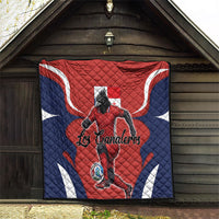 Panama Soccer Los Canaleros Quilt Football Harpy Eagle Mascot