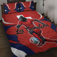 Panama Soccer Los Canaleros Quilt Bed Set Football Harpy Eagle Mascot