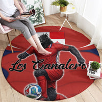 Panama Soccer Los Canaleros Round Carpet Football Harpy Eagle Mascot