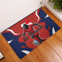 Panama Soccer Los Canaleros Rubber Doormat Football Harpy Eagle Mascot