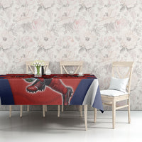 Panama Soccer Los Canaleros Tablecloth Football Harpy Eagle Mascot