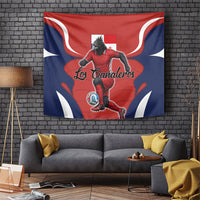 Panama Soccer Los Canaleros Tapestry Football Harpy Eagle Mascot
