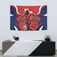 Panama Soccer Los Canaleros Tapestry Football Harpy Eagle Mascot