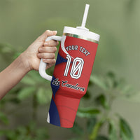 Personalized Panama Soccer Los Canaleros Tumbler With Handle Football Harpy Eagle Mascot