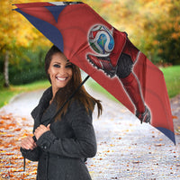 Panama Soccer Los Canaleros Umbrella Football Harpy Eagle Mascot