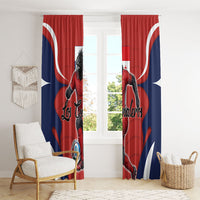 Panama Soccer Los Canaleros Window Curtain Football Harpy Eagle Mascot