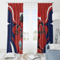 Panama Soccer Los Canaleros Window Curtain Football Harpy Eagle Mascot