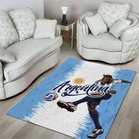 Argentina Football La Seleccion Area Rug Argentinian Horse Soccer Mascot Patriotic Grunge