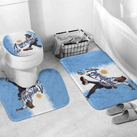 Argentina Football La Seleccion Bathroom Set Argentinian Horse Soccer Mascot Patriotic Grunge