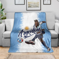 Argentina Football La Seleccion Blanket Argentinian Horse Soccer Mascot Patriotic Grunge