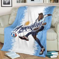 Argentina Football La Seleccion Blanket Argentinian Horse Soccer Mascot Patriotic Grunge