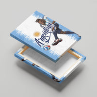Argentina Football La Seleccion Canvas Wall Art Argentinian Horse Soccer Mascot Patriotic Grunge