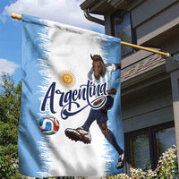 Argentina Football La Seleccion Garden Flag Argentinian Horse Soccer Mascot Patriotic Grunge