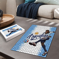 Argentina Football La Seleccion Puzzle Argentinian Horse Soccer Mascot Patriotic Grunge