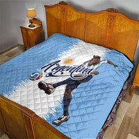 Argentina Football La Seleccion Quilt Argentinian Horse Soccer Mascot Patriotic Grunge