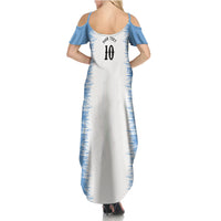 Personalized Argentina Football La Seleccion Summer Maxi Dress Argentinian Horse Soccer Mascot Patriotic Grunge