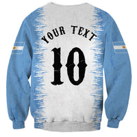 Personalized Argentina Football La Seleccion Sweatshirt Argentinian Horse Soccer Mascot Patriotic Grunge