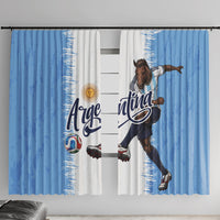 Argentina Football La Seleccion Window Curtain Argentinian Horse Soccer Mascot Patriotic Grunge