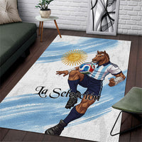 Argentina Football Area Rug La Seleccion Horse - Sun Of May