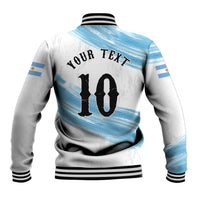 Personalized Argentina Football Baseball Jacket La Seleccion Horse - Sun Of May