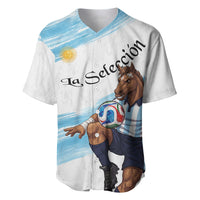Personalized Argentina Football Baseball Jersey La Seleccion Horse - Sun Of May