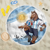 Argentina Football Beach Blanket La Seleccion Horse - Sun Of May