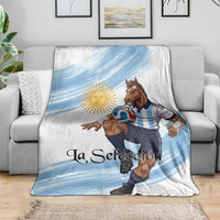 Argentina Football Blanket La Seleccion Horse - Sun Of May