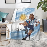 Argentina Football Blanket La Seleccion Horse - Sun Of May