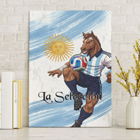 Argentina Football Canvas Wall Art La Seleccion Horse - Sun Of May