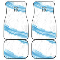 Personalized Argentina Football Car Mats La Seleccion Horse - Sun Of May