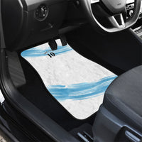 Personalized Argentina Football Car Mats La Seleccion Horse - Sun Of May