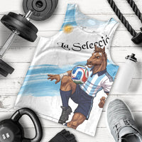 Personalized Argentina Football Men Tank Top La Seleccion Horse - Sun Of May