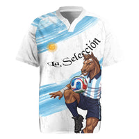 Personalized Argentina Football Rugby Jersey La Seleccion Horse - Sun Of May